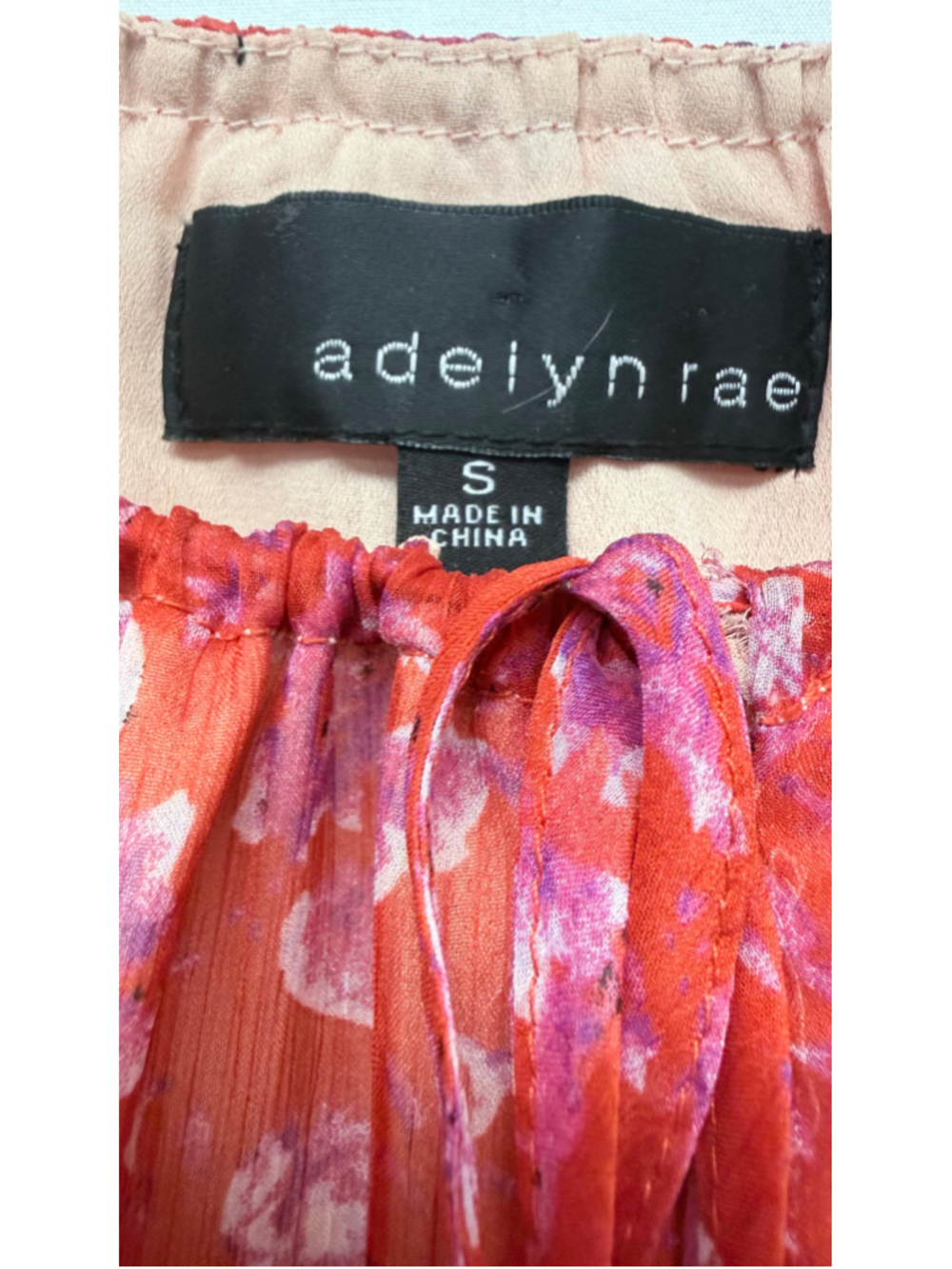 Women's Adelyn Rae Floral Mini Dress, Size S, Red and Purple - Picture 6 of 14